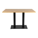 Omega Complete Dining Table - Oak With Boston Sleek Base