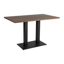 Omega Complete Dining Table - Walnut With Boston Sleek Base
