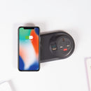 Pixel Arc In-Surface Power Module 1 x UK Socket, 1 x TUF (A&C) USB Connectors And 10W Wireless Charger - Black - NWOF