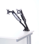 Black Pose Double Monitor Arms - NWOF