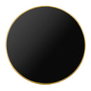 Parisian Table Top - Black With Gold Metal Rim - NWOF