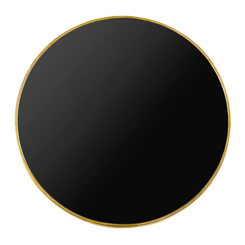 Parisian Table Top - Black With Gold Metal Rim