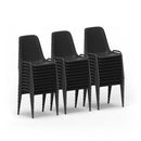 Polly Stacking Visitor Chair Black - Bundle of 30