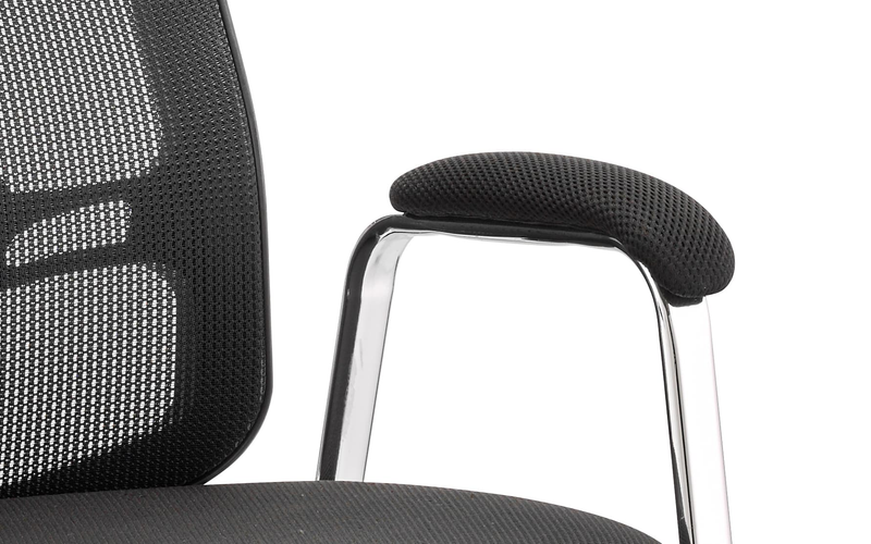 Portland Mesh Back Visitor Chair With Arms (Straight Leg) - NWOF