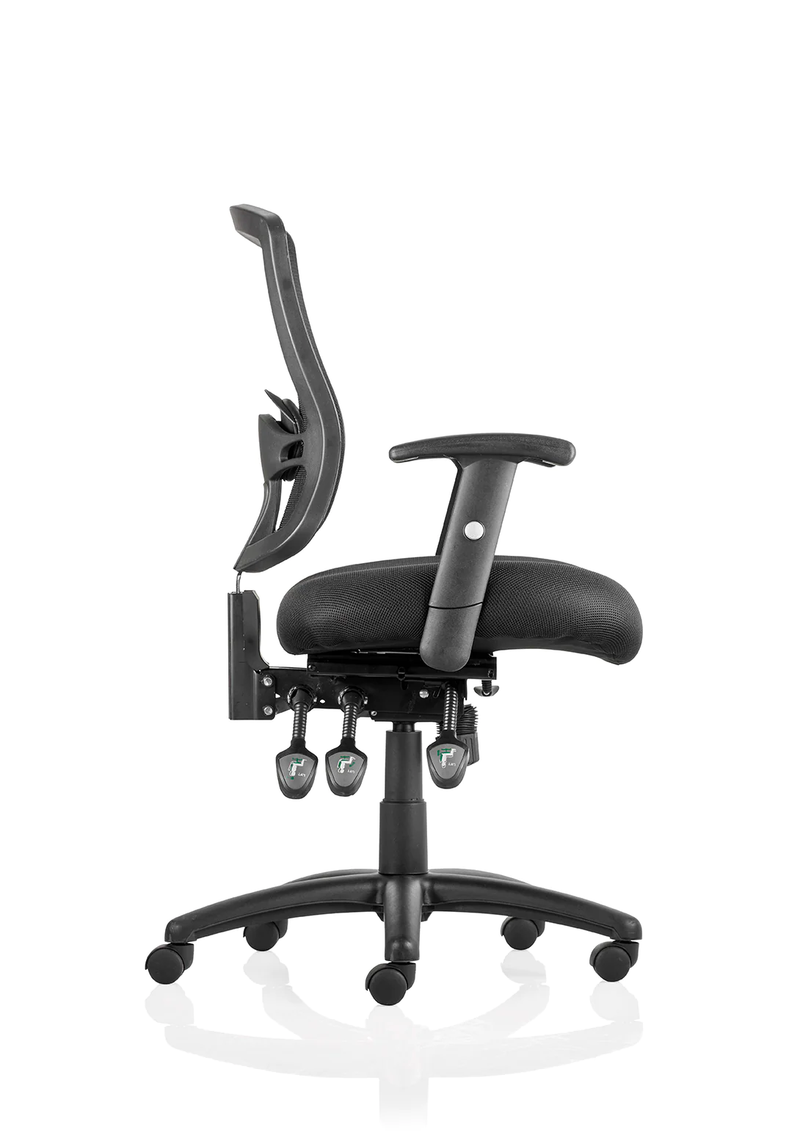 Portland III High Mesh Back Task Operator Office Chair With Arms - NWOF