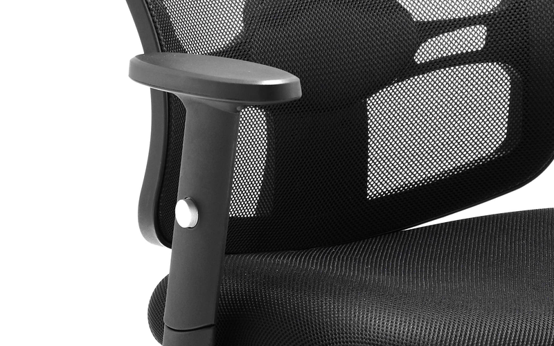 Portland Mesh Back Cantilever Visitor Chair with Arms - NWOF