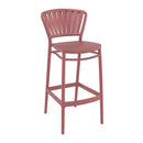 ZAP Portofino 75 Marsala bar stool with a modern design, featuring a padded seat and sleek metal legs for stylish seating.