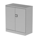 QUBE 2 Door Stationery Cupboard - Silver - NWOF