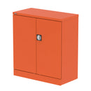 QUBE 2 Door Stationery Cupboard - Sienna Orange - NWOF