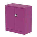 QUBE 2 Door Stationery Cupboard - Traffic Purple - NWOF