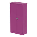 QUBE 2 Door Stationery Cupboard - Traffic Purple - NWOF