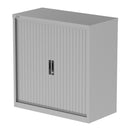 QUBE Tambour Cupboard - Silver - NWOF