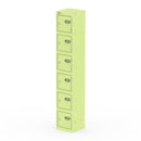 Dynamic Qube Locker 1800mm high in chlorophyll color, featuring multiple compartments and modern design.