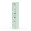 Dynamic Qube Locker 1800mm high in peppermint green, showing a sleek, modern storage locker with secure door handles.
