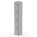 Dynamic Qube Locker 1800mm high in goose grey, with multiple compartments and modern design, ideal for secure storage.