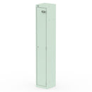Dynamic Qube Locker in peppermint green, 1800mm high, with secure door and modern design for storage solutions.