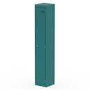 Dynamic Qube Locker 1800mm high in verdigris finish, featuring secure locks and modern design for storage solutions.