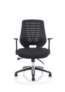 Relay Task Operator Chair Airmesh Seat Black Back With Arms - NWOF