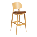 Relish Bar Stool - Natural Oak With Lascari Seat Pad - NWOF