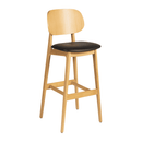 Relish Bar Stool - Natural Oak With Lascari Seat Pad - NWOF