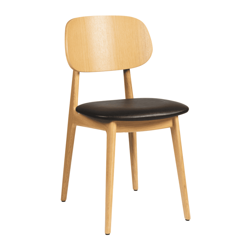 Relish Side Chair - Natural Oak With Lascari Seat Pad - NWOF