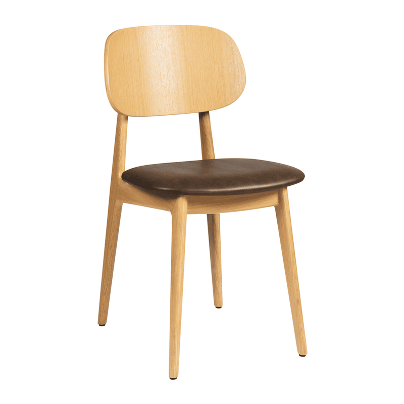 Relish Side Chair - Natural Oak With Lascari Seat Pad - NWOF