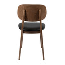 Relish Side Chair - Walnut Stained Beech With Black Seat Pad