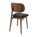 Relish Side Chair - Walnut Stained Beech With Black Seat Pad
