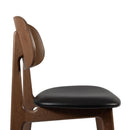 Relish Side Chair - Walnut Stained Beech With Black Seat Pad