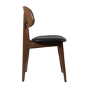 Relish Side Chair - Walnut Stained Beech With Black Seat Pad