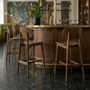 Relish Bar Stool - Walnut Stained Beech