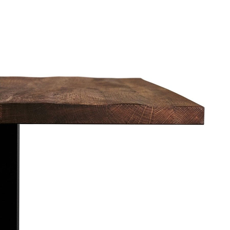 Rustic Solid Oak Table Top - Smoked