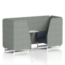 Brixworth Booth With White Table Two Tone - 2 Seater - NWOF