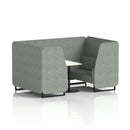 Brixworth Booth With White Table Single Tone - 4 Seater - NWOF