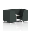 Brixworth Booth With White Table Single Tone - 4 Seater - NWOF