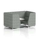 Brixworth Booth With White Table Single Tone - 4 Seater - NWOF