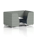 Brixworth Booth With White Table Two Tone - 4 Seater - NWOF