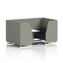 Brixworth Booth With White Table Two Tone - 4 Seater - NWOF