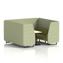 Brixworth Booth With White Table Two Tone - 6 Seater - NWOF