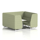 Brixworth Booth With White Table Single Tone - 6 Seater - NWOF