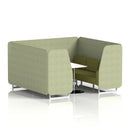 Brixworth Booth With White Table Two Tone - 6 Seater - NWOF