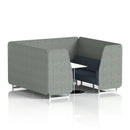 Brixworth Booth With White Table Two Tone - 6 Seater - NWOF