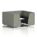 Brixworth Booth With White Table Two Tone - 6 Seater - NWOF