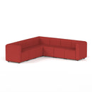 Dynamic Mawsley Modular Seating Set L-shaped corner sofa with plush cushions and modern design, shown in a spacious living room setting.