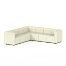 Dynamic Mawsley Modular Seating Set L-shaped corner sofa with plush cushions and modern design, shown in a spacious living room setting.