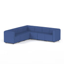 Dynamic Mawsley modular L-shaped corner sofa with plush cushions and contemporary design, perfect for stylish living rooms.