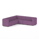 Dynamic Mawsley modular L-shaped corner sofa set with plush cushions and modern design, ideal for contemporary living rooms.