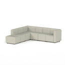 Dynamic Mawsley modular L-shaped corner sofa with left arm chaise end, plush cushions, and modern design for versatile living room seating.