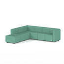 Dynamic Mawsley Modular Seating Set L-shaped left arm chaise corner sofa with plush cushions in a modern living room setting