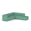 Dynamic Mawsley modular L-shaped sectional sofa with right arm chaise, featuring plush cushions and modern fabric upholstery.